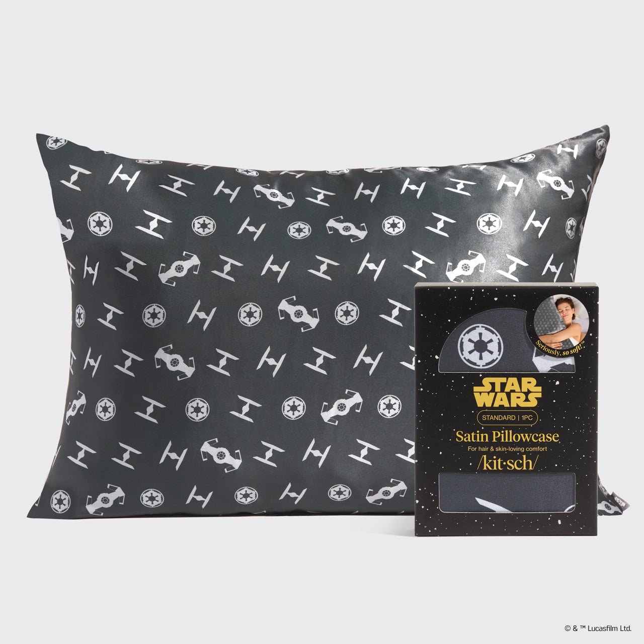 Star Wars™ & Kitsch Satin Pillowcase in Galactic Empire 4 Pack